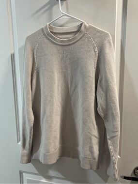 lululemon athletica Knit Crewneck Sweater in Light Cream